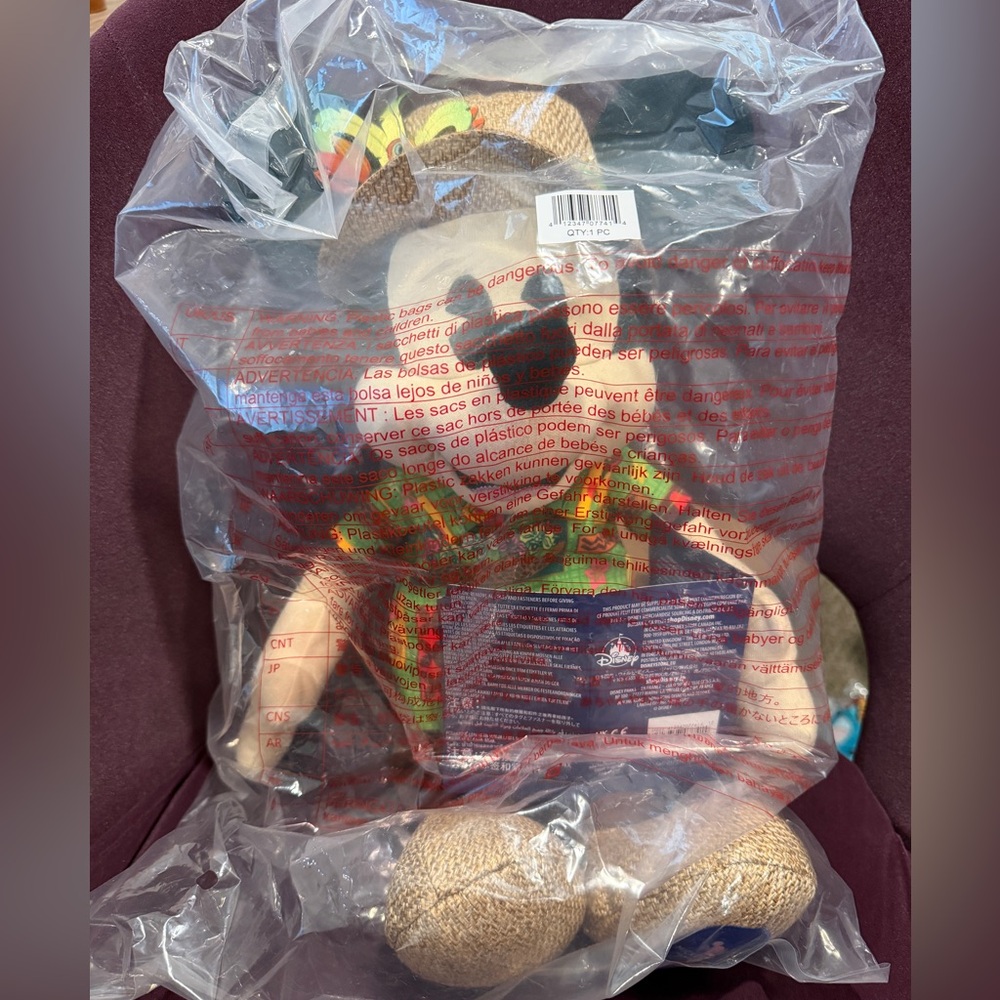 Disney Main Attraction Tiki Room Mickey Plush - NWT
